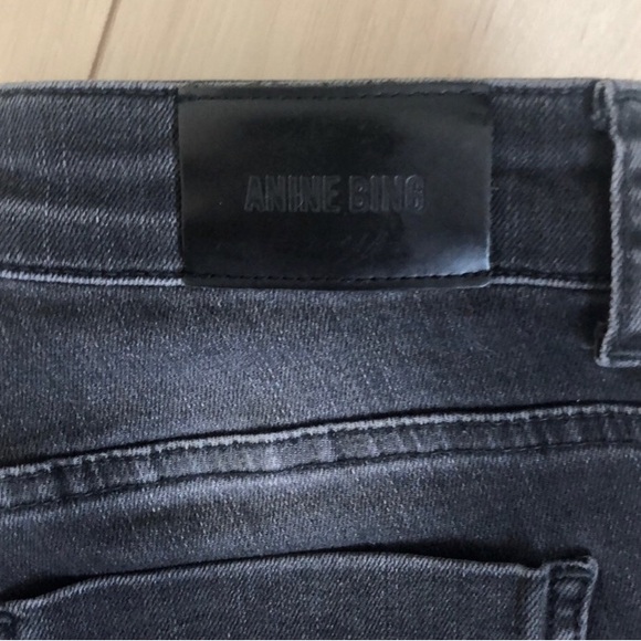 Anine Bing black stretch skinny jeans - Picture 8 of 9